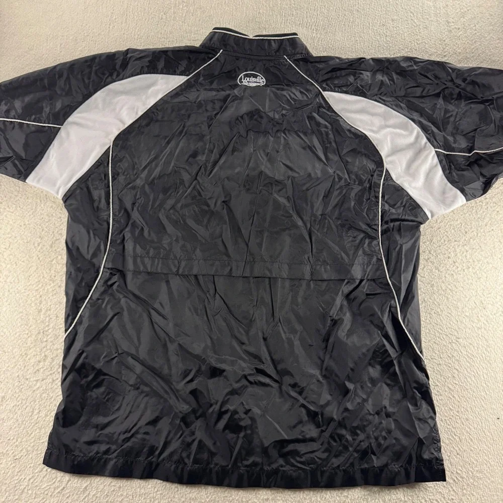 Louisville Slugger TPX Windshirt Youth XL Black Good 1/4 Zip Short Sleeve